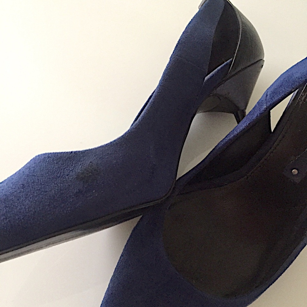 FABULOUS BLUE SUEDE/LEATHER HIGH HEELS *SOLD ON ANOTHER PLATFORM* Not available - Picture 5 of 8